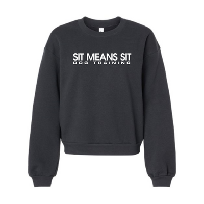 Sit Means Sit - American Apparel ReFlex Women's Fleece Crewneck Sweatshirt