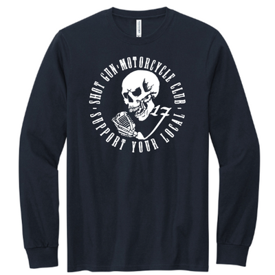 ShotGunLawEnforcementMC - Volunteer Knitwear Chore Long Sleeve Tee USA-Made V3 "Support Your Local"