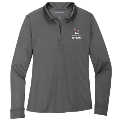 EasternIllinoisFoodbank - Port Authority Ladies Silk Touch Performance Long Sleeve Polo v1
