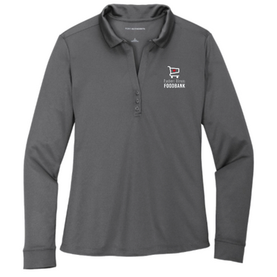 EasternIllinoisFoodbank - Port Authority Ladies Silk Touch Performance Long Sleeve Polo v1