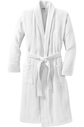 Port Authority Checkered Terry Shawl Collar Robe R103