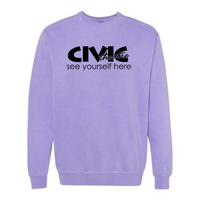 CivicTheatreMerch - Pigment-Dyed Crewneck Sweatshirt