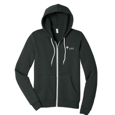 ITT Aerospace - Unisex Sponge Fleece Full-Zip Hooded Sweatshirt