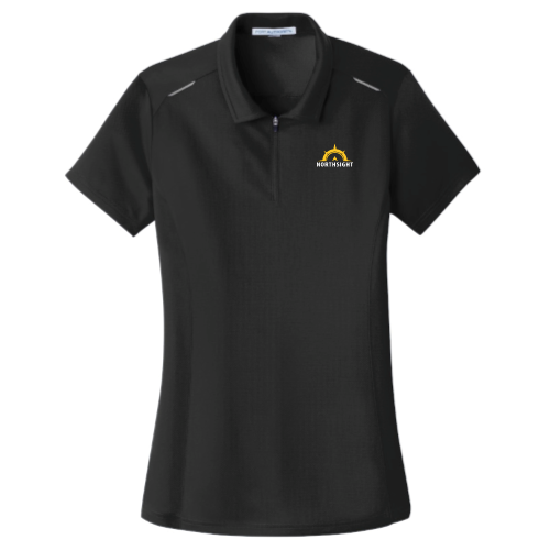 NorthSight Recovery - Port Authority Ladies Pinpoint Mesh Zip Polo