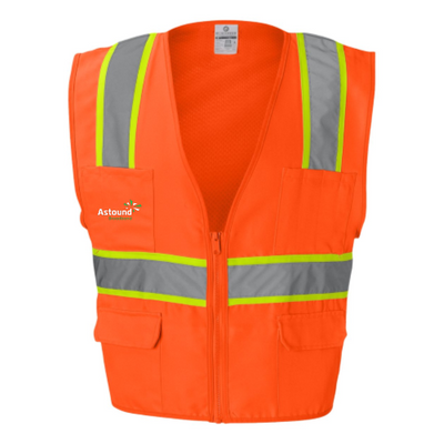 Astound Broadband - Solid Front Safety Vest With Mesh Back