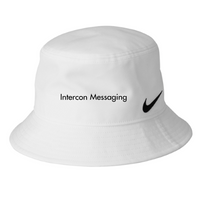 InterconMessaging - Nike Swoosh Bucket Hat (White/Khaki)