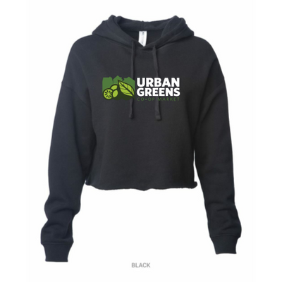 Urban Greens Womens Cropped Hoodie