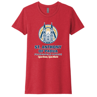 St. Anthony of Padua - Next Level Women's CVC Tee Digital Print