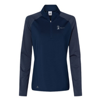 EssentialSpeech - Women's Stripe Block Quarter-Zip Pullover