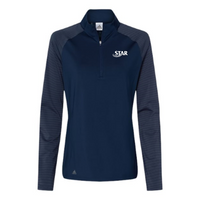 StarAutismSupport- Women's Stripe Block Quarter-Zip Pullover