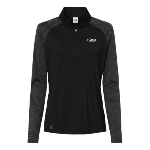 ShotGunLawEnforcementMC - Women's Stripe Block Quarter-Zip Pullover V2 " Lady Gun"