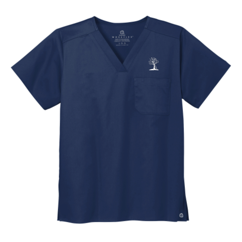 EssentialSpeech - WonderWink Unisex WorkFlex Chest Pocket V-Neck Top