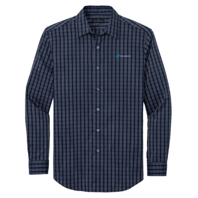 Navy Blazer/ White Grid Check