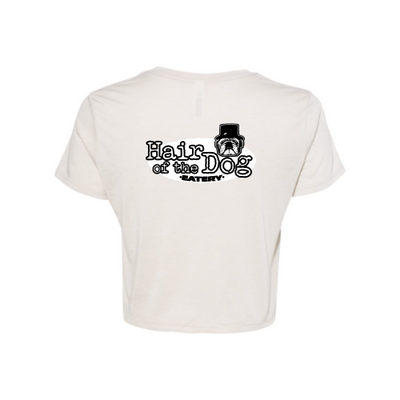 HairoftheDog Ladies Flowy Cropped T-Shirt upd