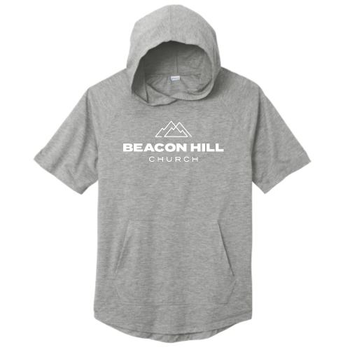 BeaconHillChurch - Sport-Tek PosiCharge Tri-Blend Wicking Short Sleeve Hoodie