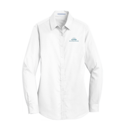 Rocky Mountain Tiny Homes - Port Authority Ladies SuperPro Twill Shirt v3