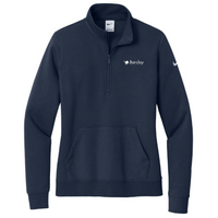 Barclay Nike - Ladies Club Fleece Sleeve Swoosh 1/2-Zip