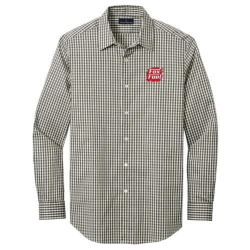 FoxFuel -  Brooks Brothers - Men's Tech Stretch Pattern Shirt