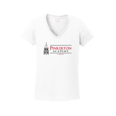 PinkertonAcademy - Gildan Ladies Heavy Cotton 100% Cotton V-Neck T-Shirt