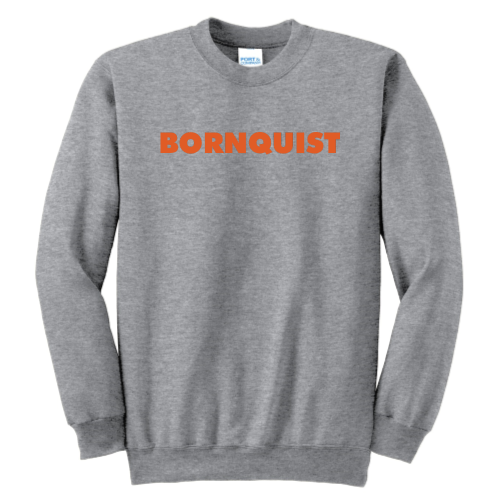 Bornquist - Port & Company Ultimate Crewneck Sweatshirt - Written Logo