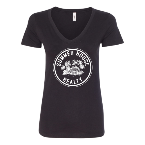 Summer House Realty Womens V Neck T Shirt