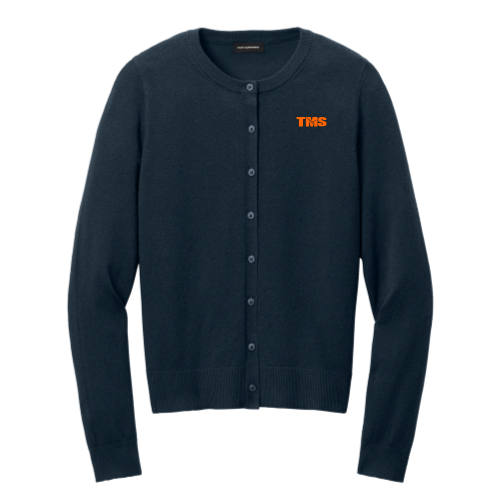 TMS - Port Authority Women’s Easy Crewneck Care Cardigan Sweater