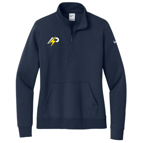 Powersolsolar - PRINTED - Nike Ladies Club Fleece Sleeve Swoosh 1/2-Zip
