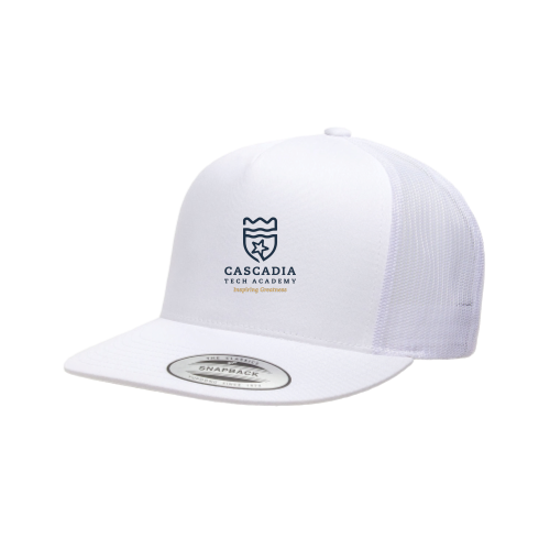CascadiaTechAcademy - White - YP Classics - 5-Panel Trucker