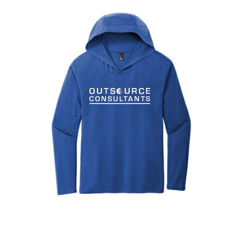 OutsourceConsultants - District Made Mens Perfect Tri Long Sleeve Hoodie