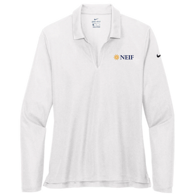 NEIF - Nike - Ladies Dri-FIT Long Sleeve Polo - White