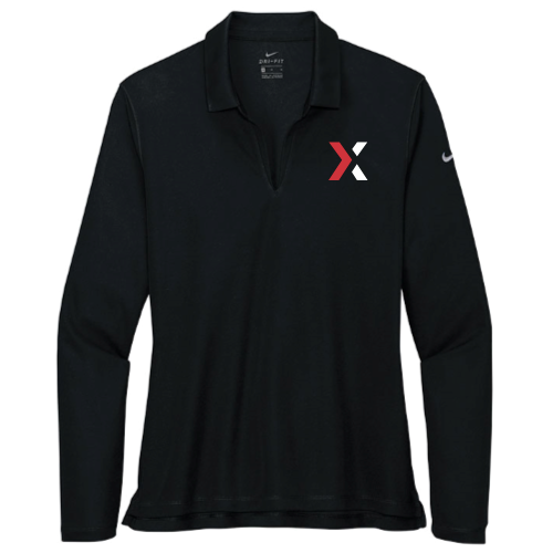 Lotlinx - Nike Ladies Dri-FIT Micro Pique 2.0 Long Sleeve Polo v1