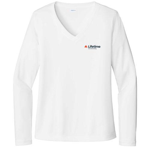 Lifetime - Sport-Tek - Ladies' Long Sleeve PosiCharge Competitor V-Neck Tee v1