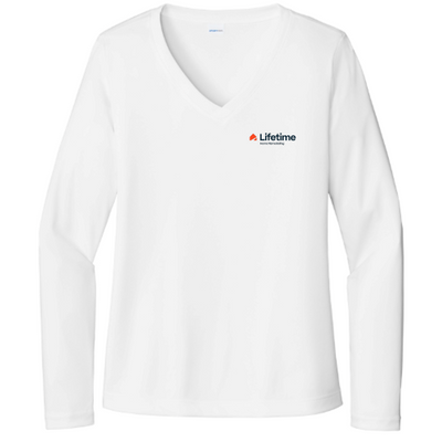 Lifetime - Sport-Tek - Ladies' Long Sleeve PosiCharge Competitor V-Neck Tee v1