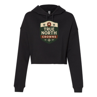 TrueNorthCrowns - Independent Trading - Women's Crop Hoodie