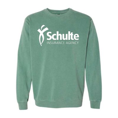 SchulteInsurance - Pigment Dyed Crewneck Sweatshirt