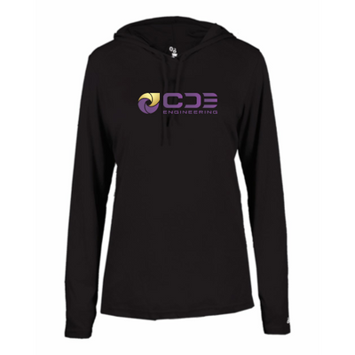 CDE ENG - B-Core L/S Women's Hood Tee