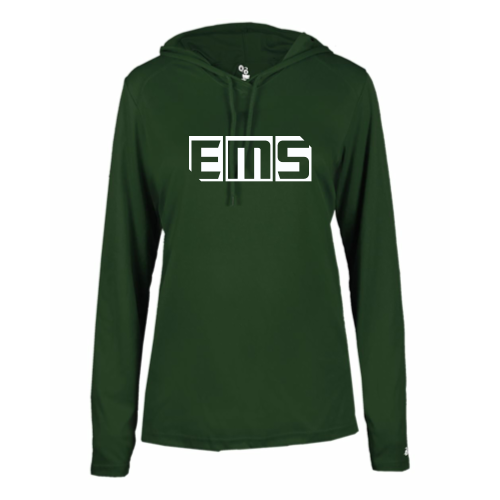 EMS - B-Core L/S Women's Hood Tee