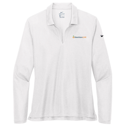 DietitianLive - Nike - Ladies' Dri-FIT Long Sleeve Polo