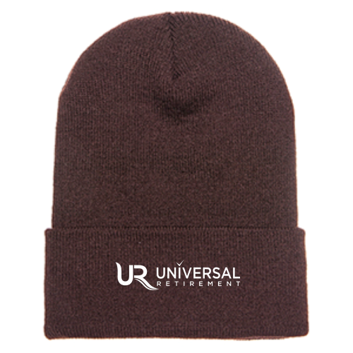 UniversalRetirement Cuffed Knit Beanie Dark