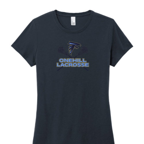 OneHillLacrosse - District Made Ladies Perfect Tri Crew Tee