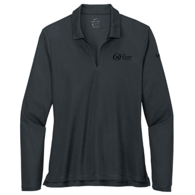 Occunet - Nike Ladies Dri-FIT Micro Pique 2.0 Long Sleeve Polo v1
