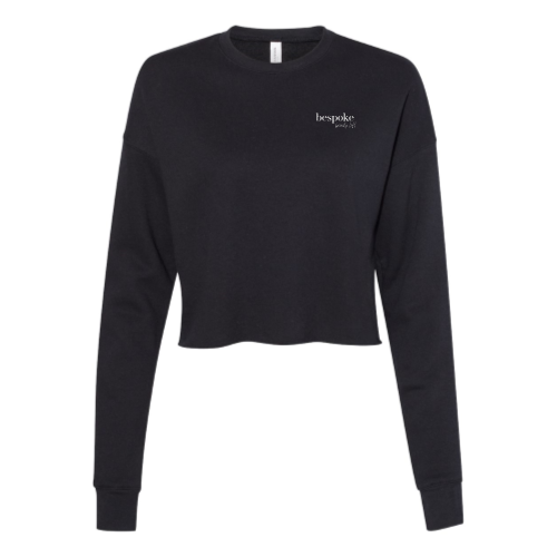 BespokeBeautyLoft - Embroidered Ladies' Cropped Fleece Crew