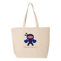 NiceNinjasMerch - 24.5L Canvas Zippered Tote