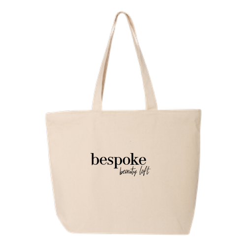 BespokeBeautyLoft - 24.5L Canvas Zippered Tote
