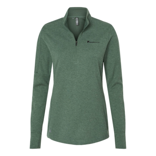 Marquette - Women's 3-Stripes Quarter-Zip Sweater - v2