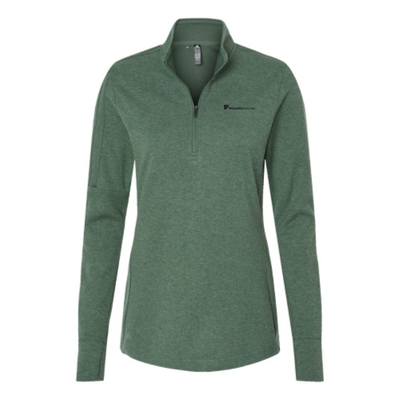 Marquette - Women's 3-Stripes Quarter-Zip Sweater - v2