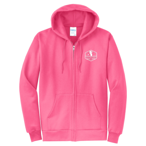 BeverlyHillsWomensGolfClub - Unisex Port and Company Full Zip Hooded Sweatshirt