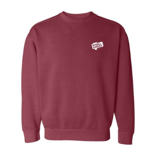 ByersandHarvey - Embroidered Comfort Colors Pigment-Dyed Crewneck Sweatshirt v1