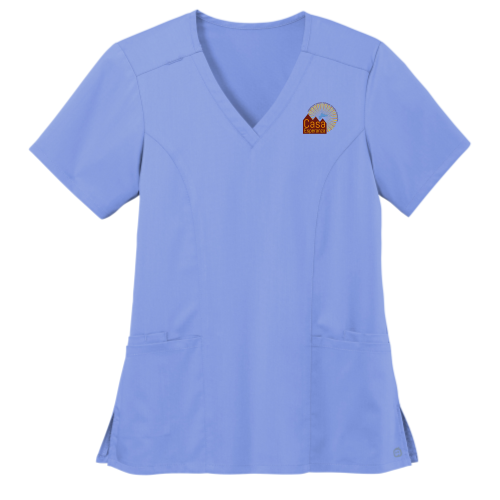 CasaEsperanza - WonderWink Women's Premiere Flex V-Neck Top WW4168 - Light