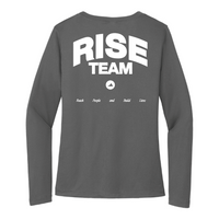 RiseChurchTX - Ladies Performance Long Sleeve V Neck T Shirt